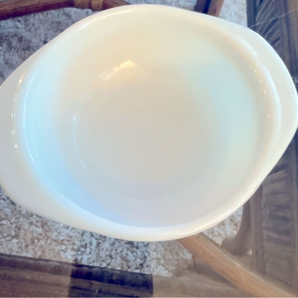 Vintage Pyrex 080 Round 8 oz. Casserole Bowl Dish Small Handles Baking Retro - Picture 5 of 9